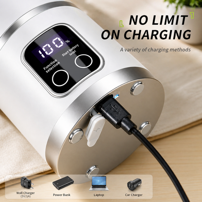 Licuadora Portátil USB 450ml de Alta Potencia – 12 Cuchillas, 3 Velocidades, Recargable, Batidos Perfectos en Segundos en Casa o Gym