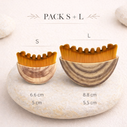 Set de cepillos faciales Lymph Detox de 1 y 2 piezas, masajeador seco para esculpir la línea de la mandíbula, diseño ergonómico para drenaje linfático