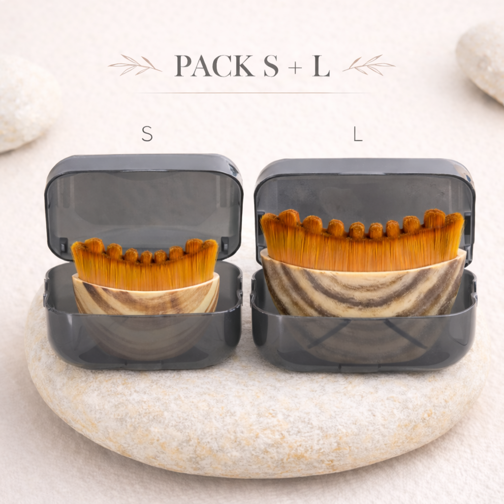 Set de cepillos faciales Lymph Detox de 1 y 2 piezas, masajeador seco para esculpir la línea de la mandíbula, diseño ergonómico para drenaje linfático