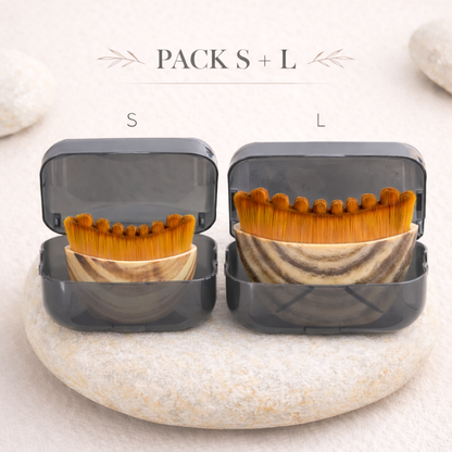 Set de cepillos faciales Lymph Detox de 1 y 2 piezas, masajeador seco para esculpir la línea de la mandíbula, diseño ergonómico para drenaje linfático